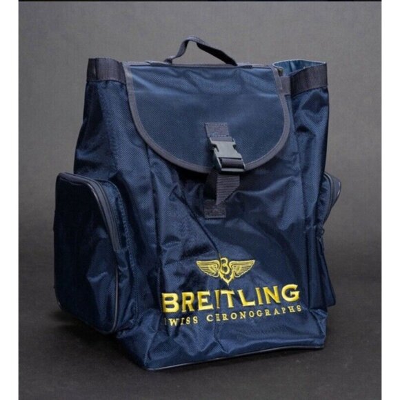 Bentley Speed 8 Auto Diecast Model Car & Breitling Watch Knapsack Blue Backpack - Picture 2 of 7